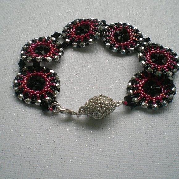 Red/Black Sixpence Bracelet